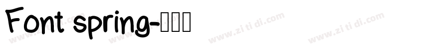 Font spring字体转换